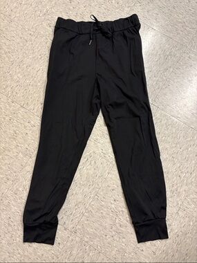 Womens Black Drawstring Jogger Pants